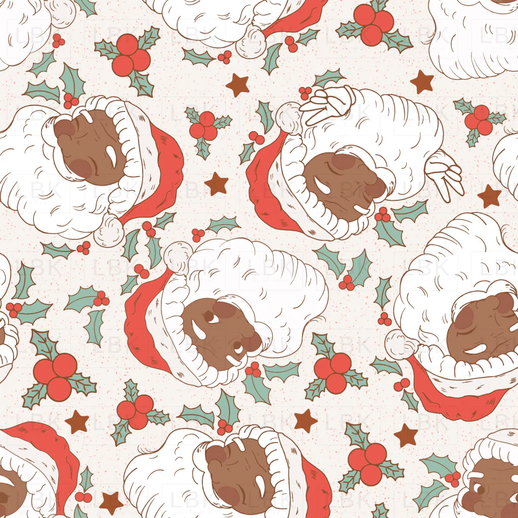 Santa Claus pattern dark skin