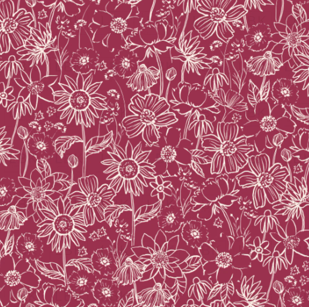 Scarlet Autumn Sketch in Ruby