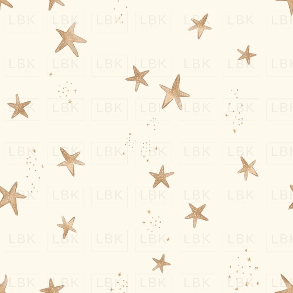 scattered starfish - cream