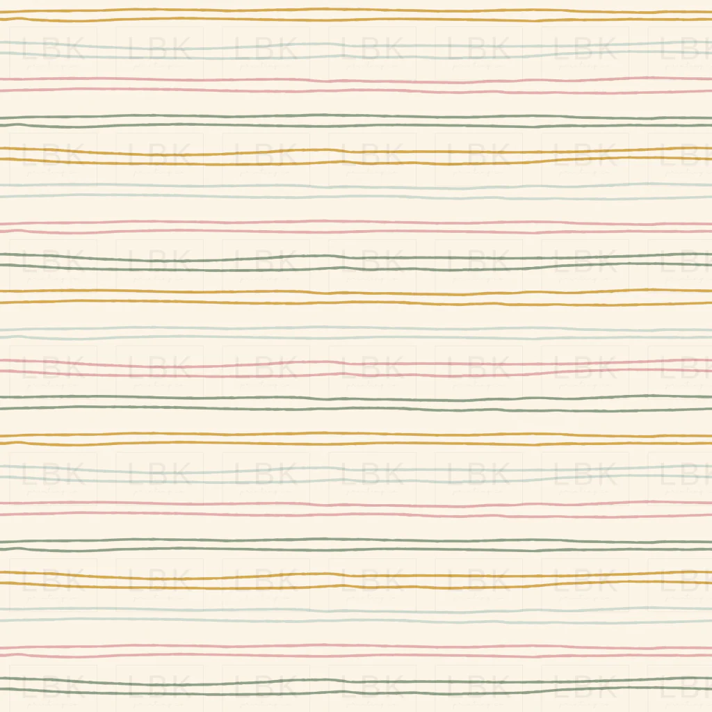 Scribble Stripes-Cream