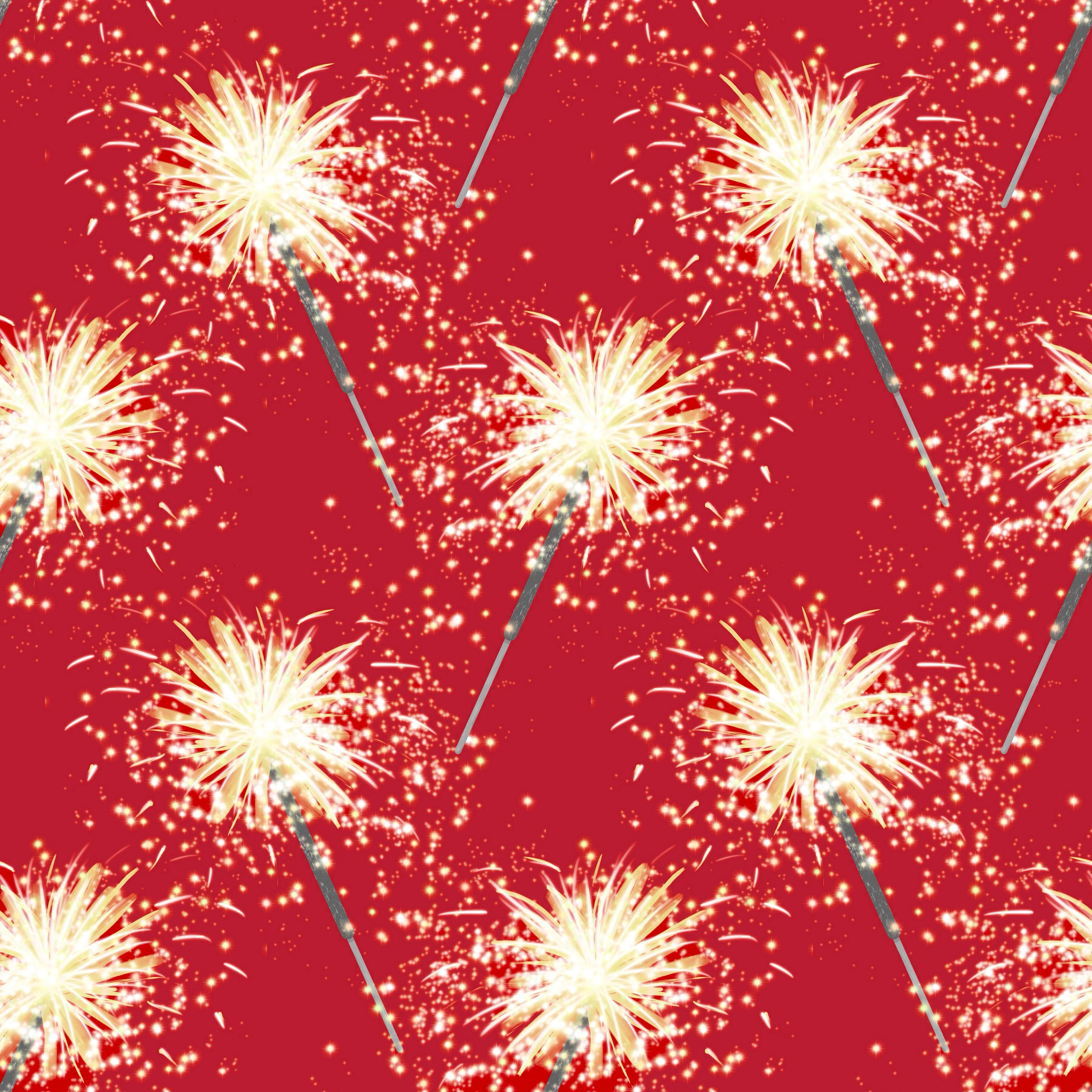 Shaking sparklers red glory