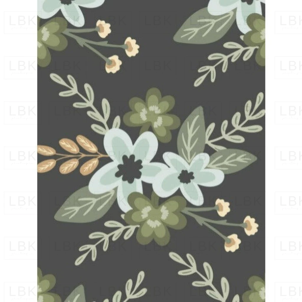 Shamrock Floral Black