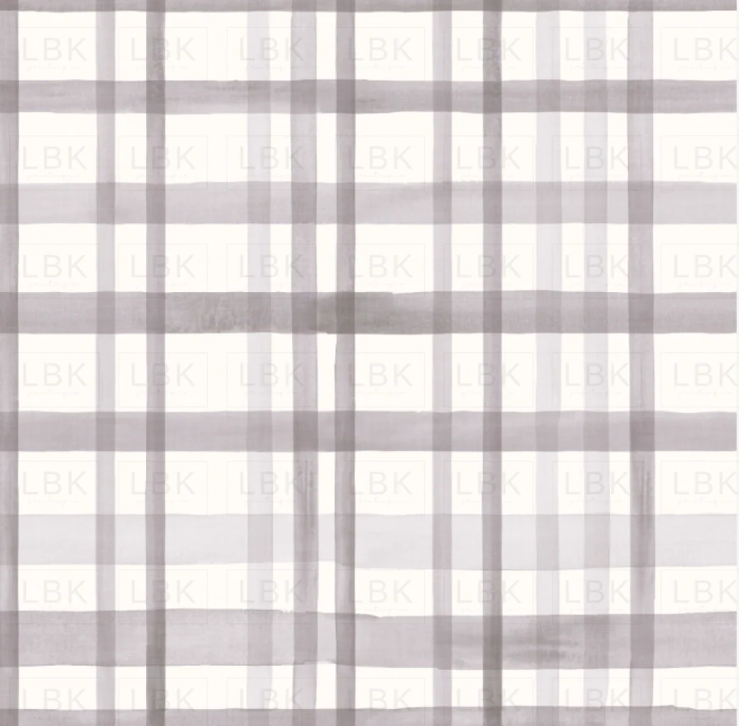 Silver Mauve Watercolor Plaid