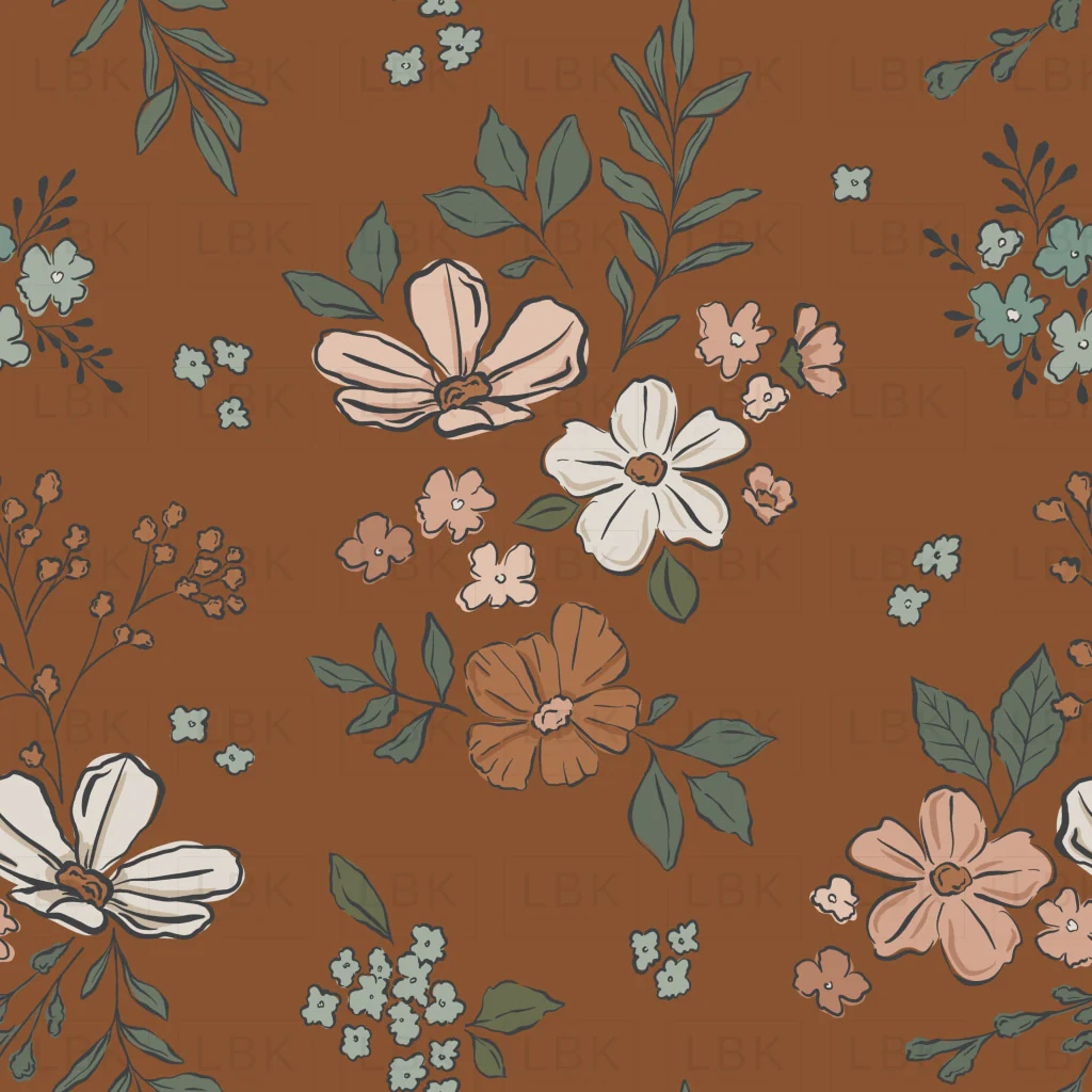 SimpleFloral_BurntOrange