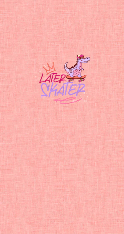Skate Park Panel- Later Skater Pink