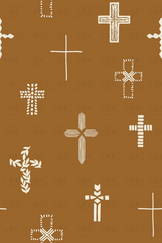 small Easter Cross in Brown