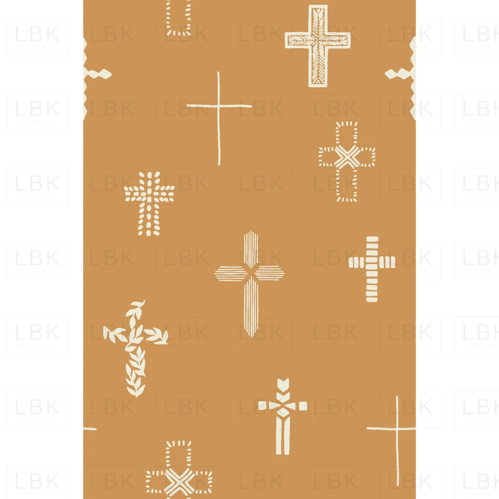 small Easter Cross in Honey Nougat