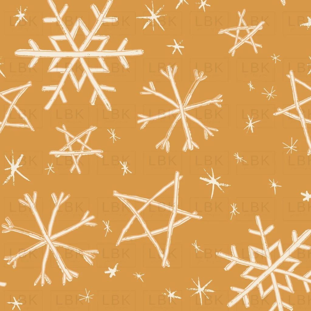 Snowflake on Yellow