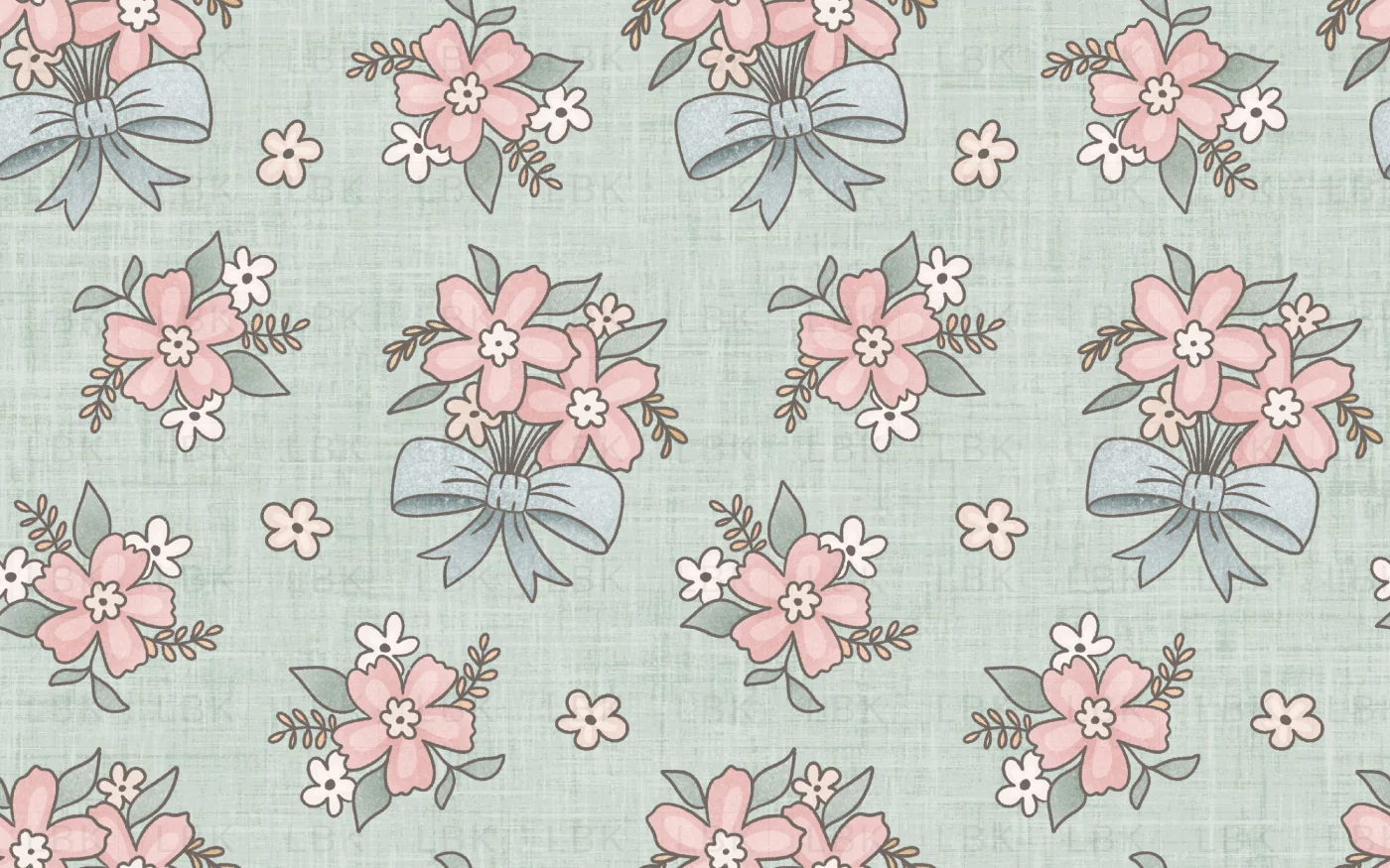 So Sweet Floral Green