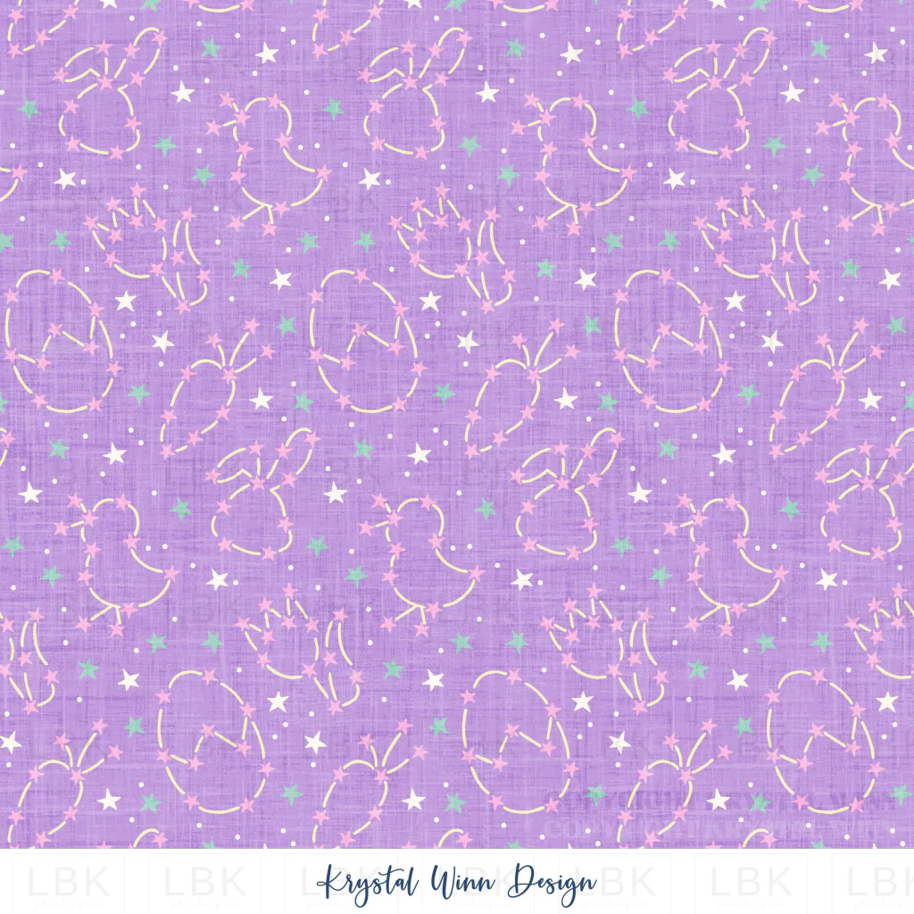 Space Bunny Constellation Girl Purple