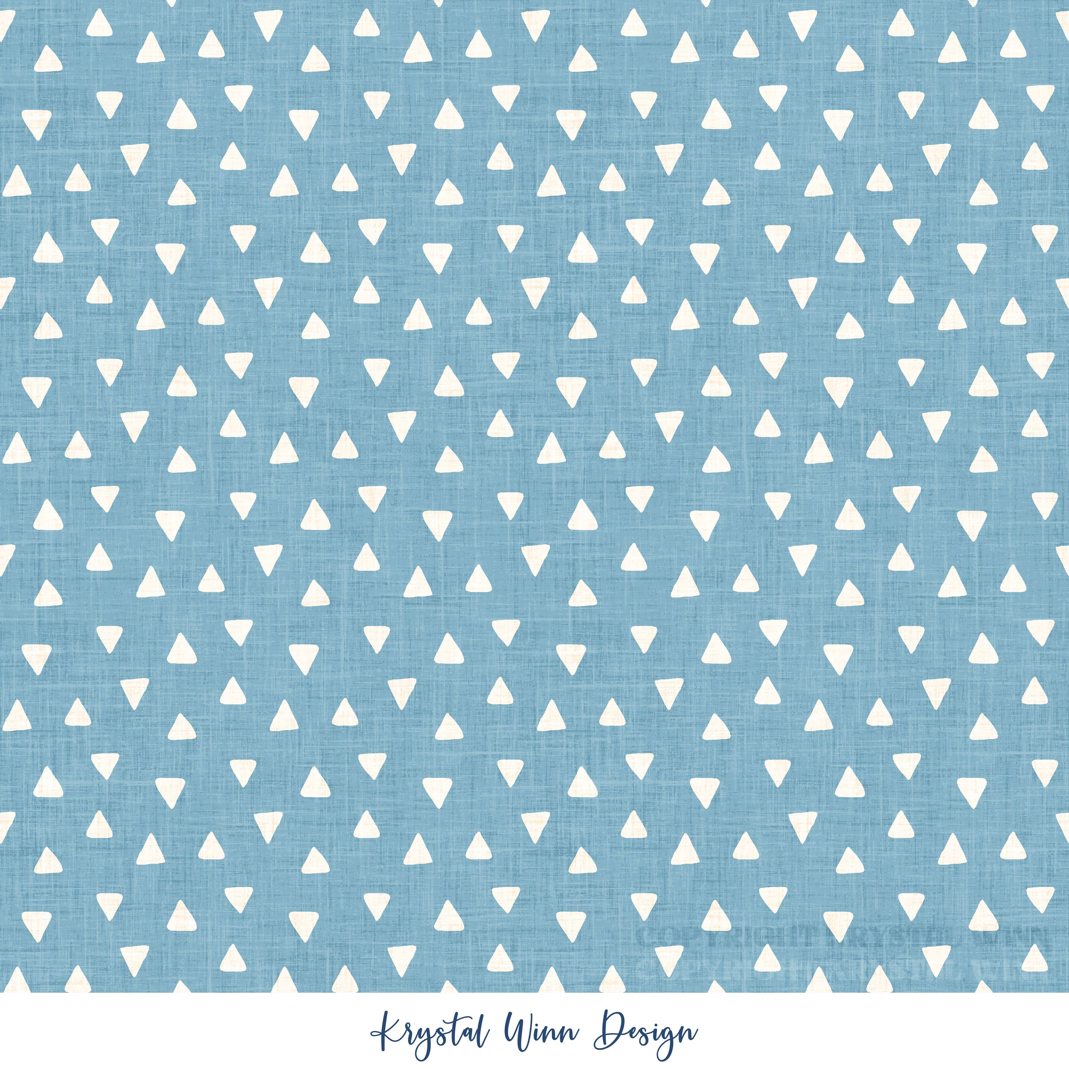 Space Bunny Triangle Blue