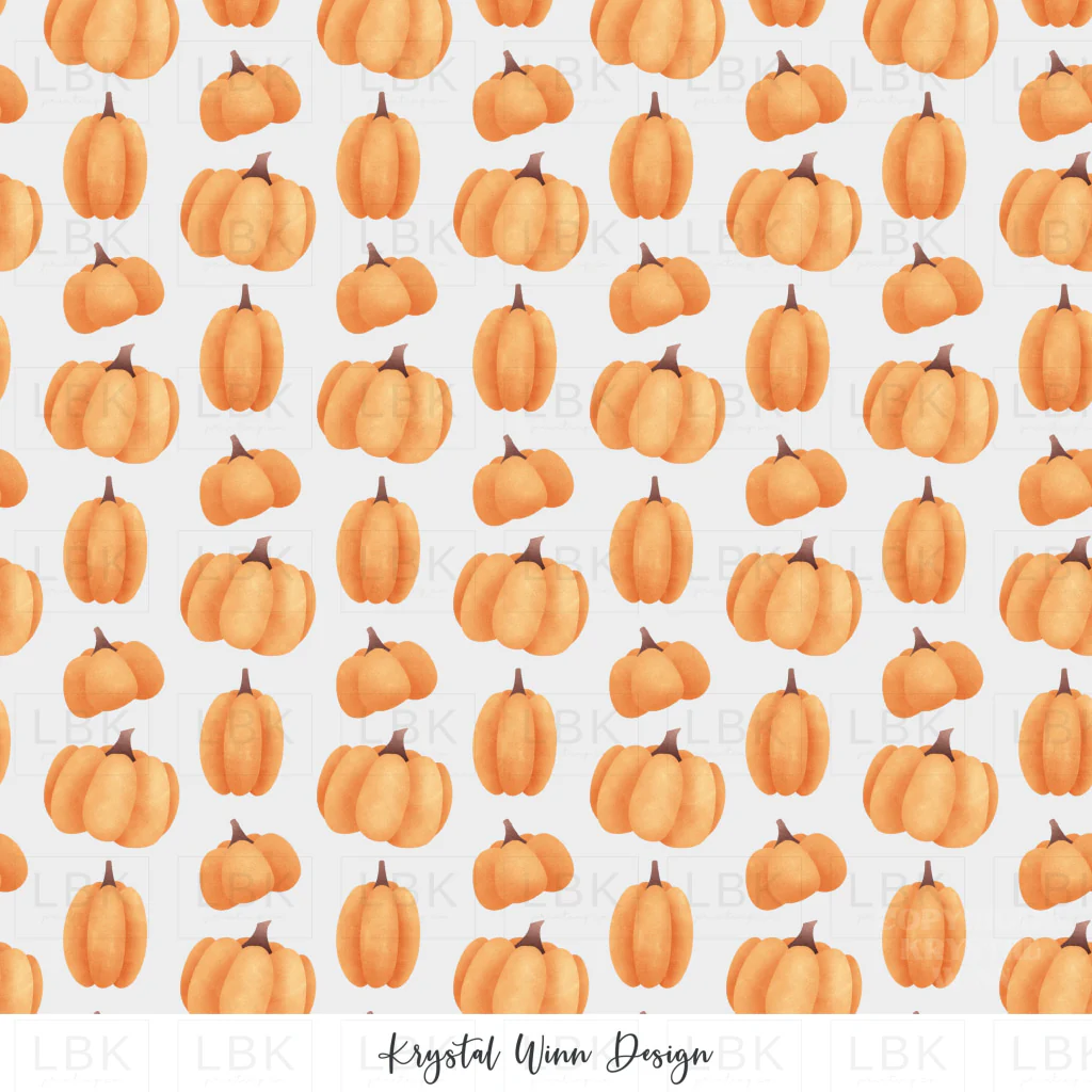 Spooky Cute Pumpkins white
