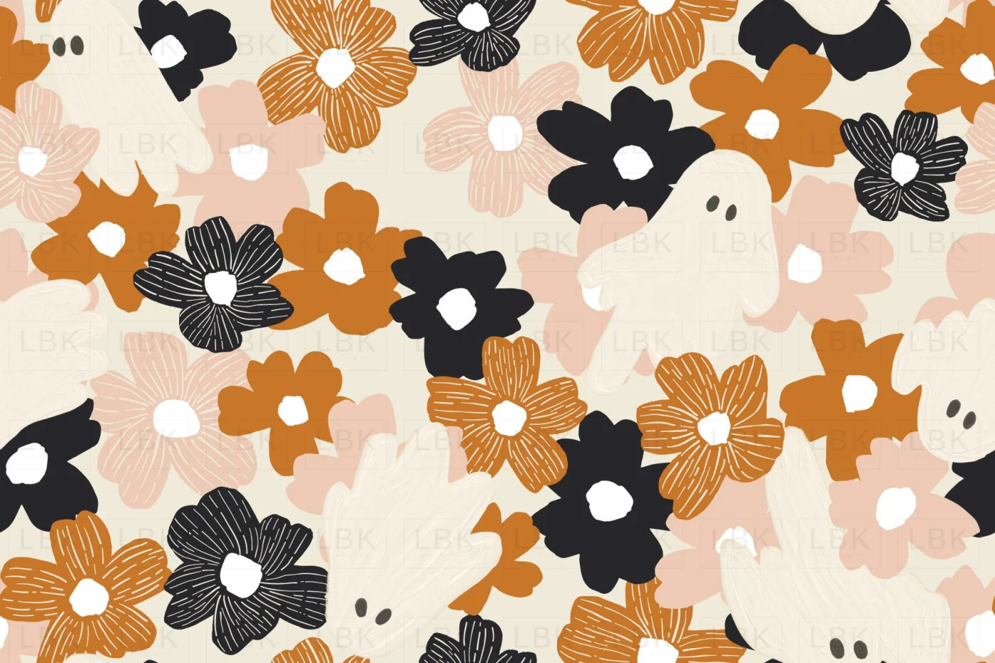 Spooky Halloween Floral with Pink