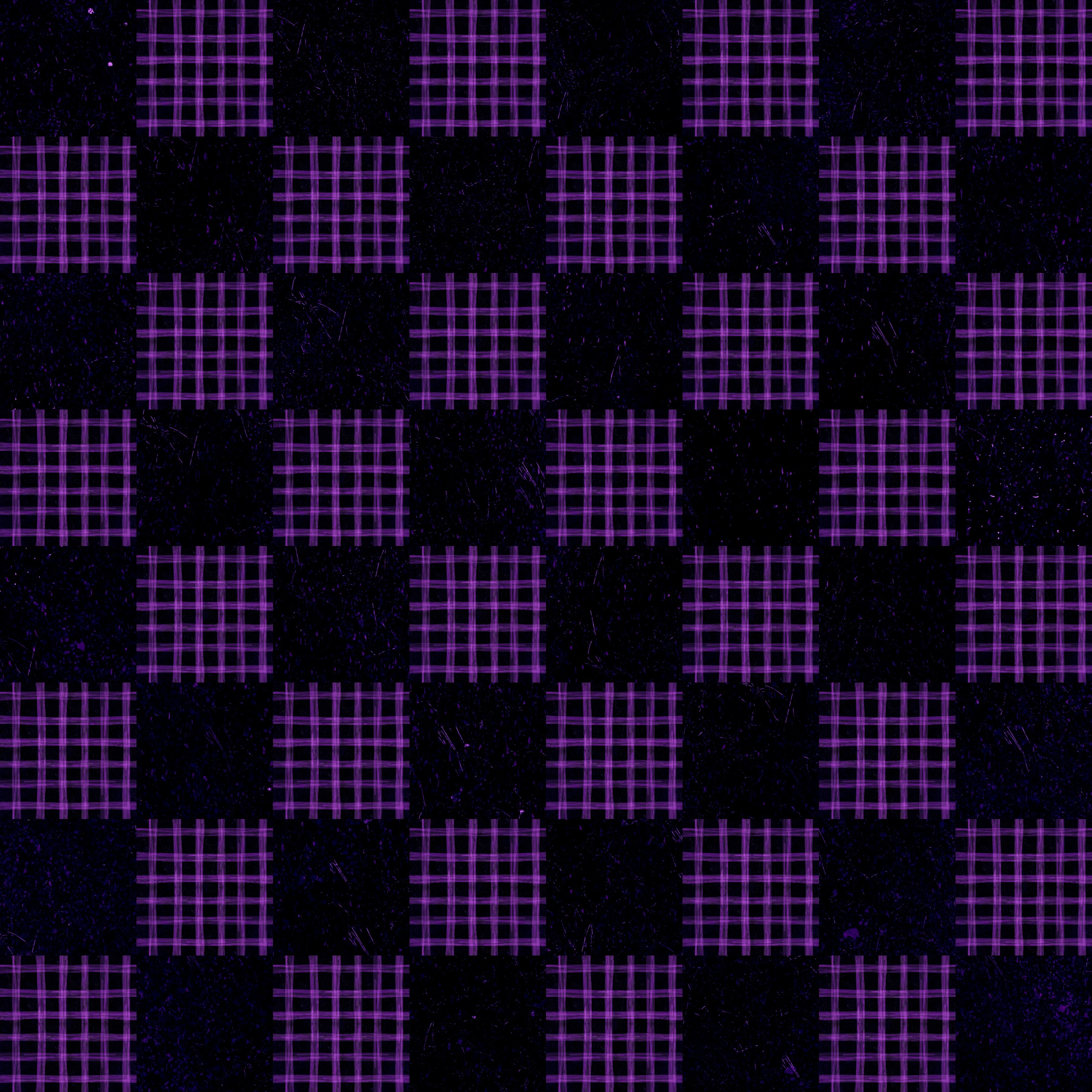 Spooky lane checks - violet glow