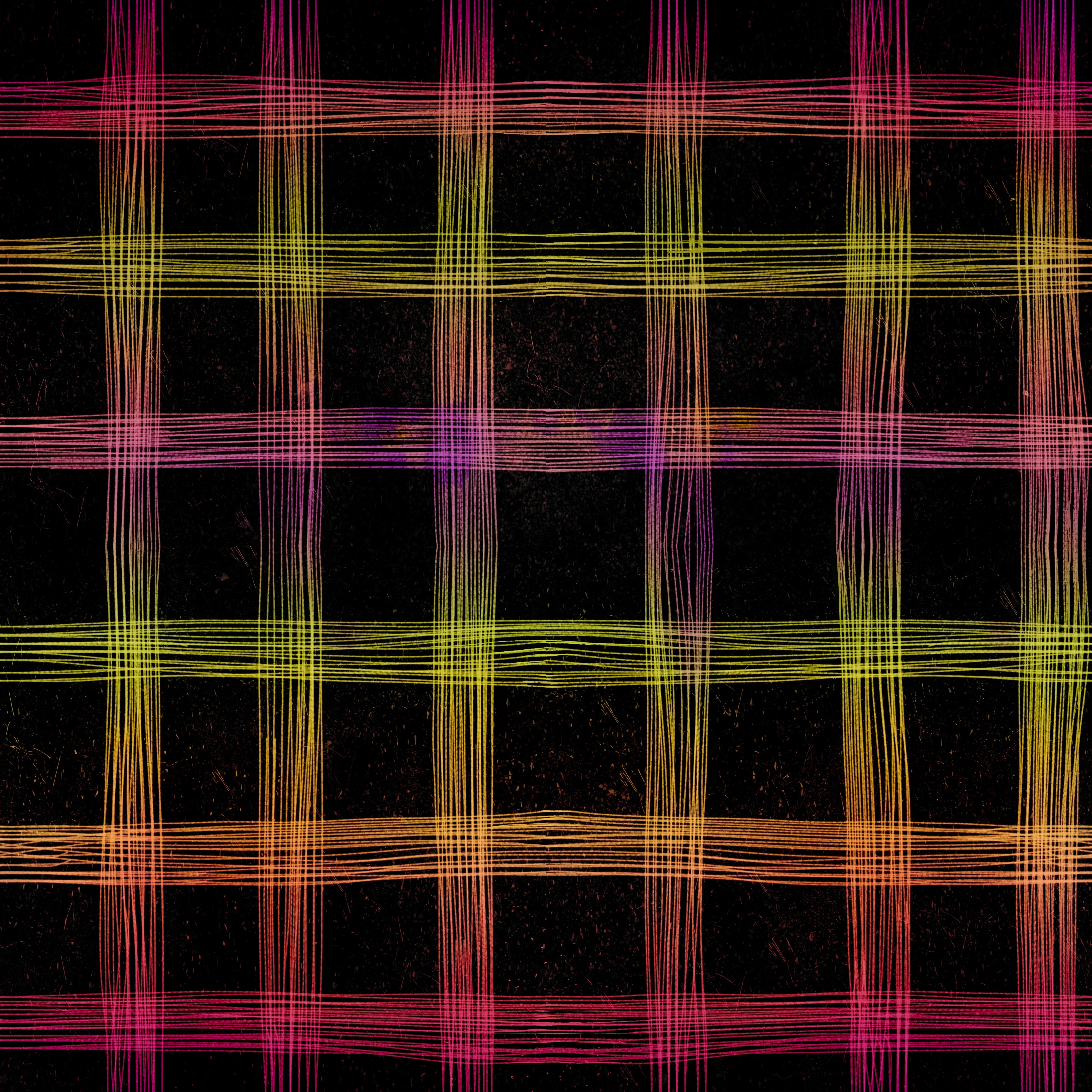 Spooky lane plaid - ombre glow