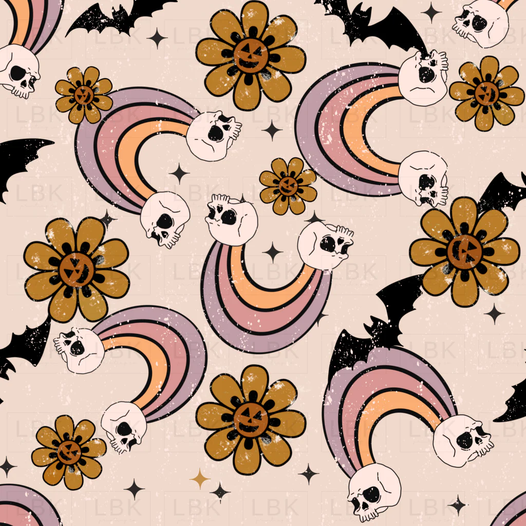 Spooky Rainbow Floral