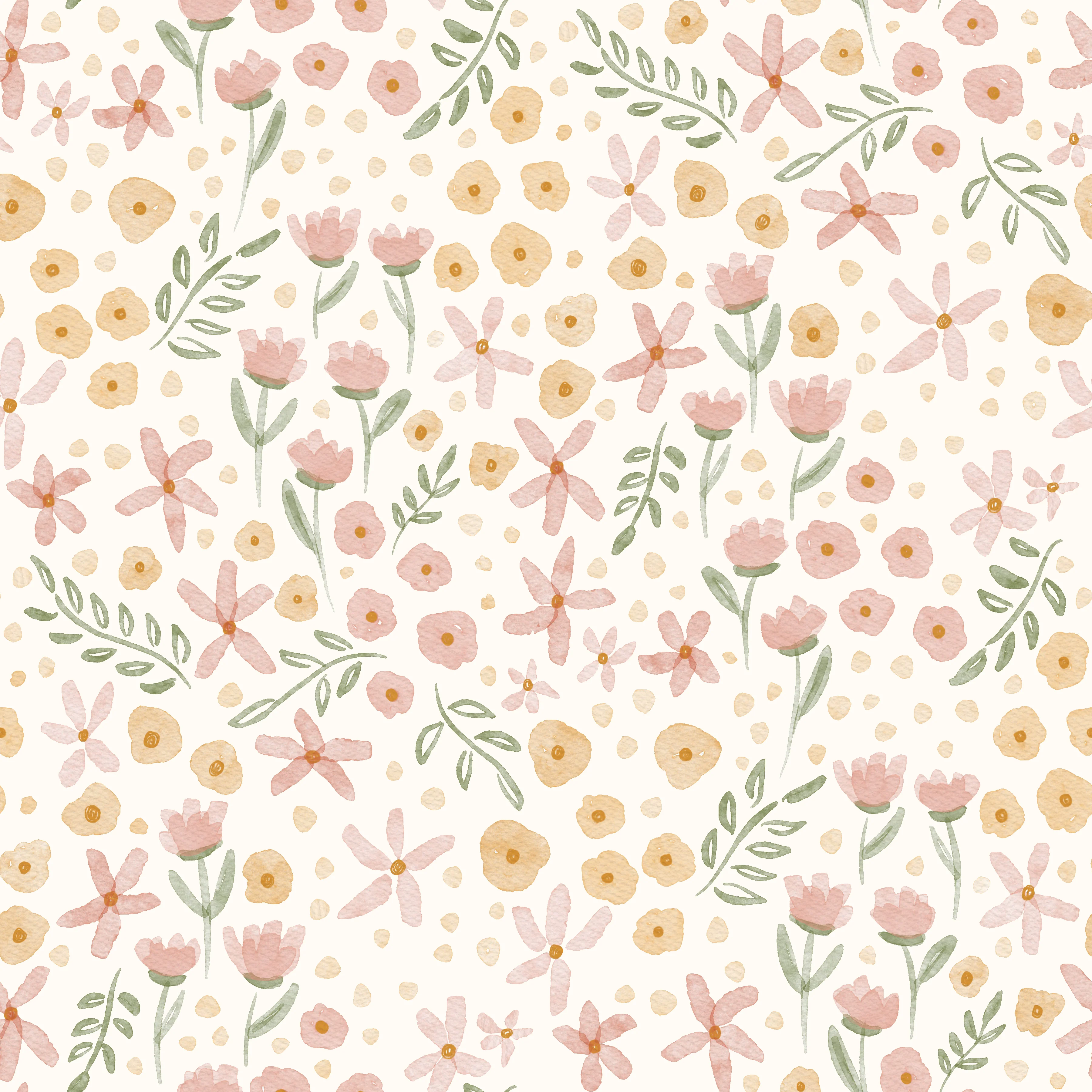 Spring Ditsy floral-cream