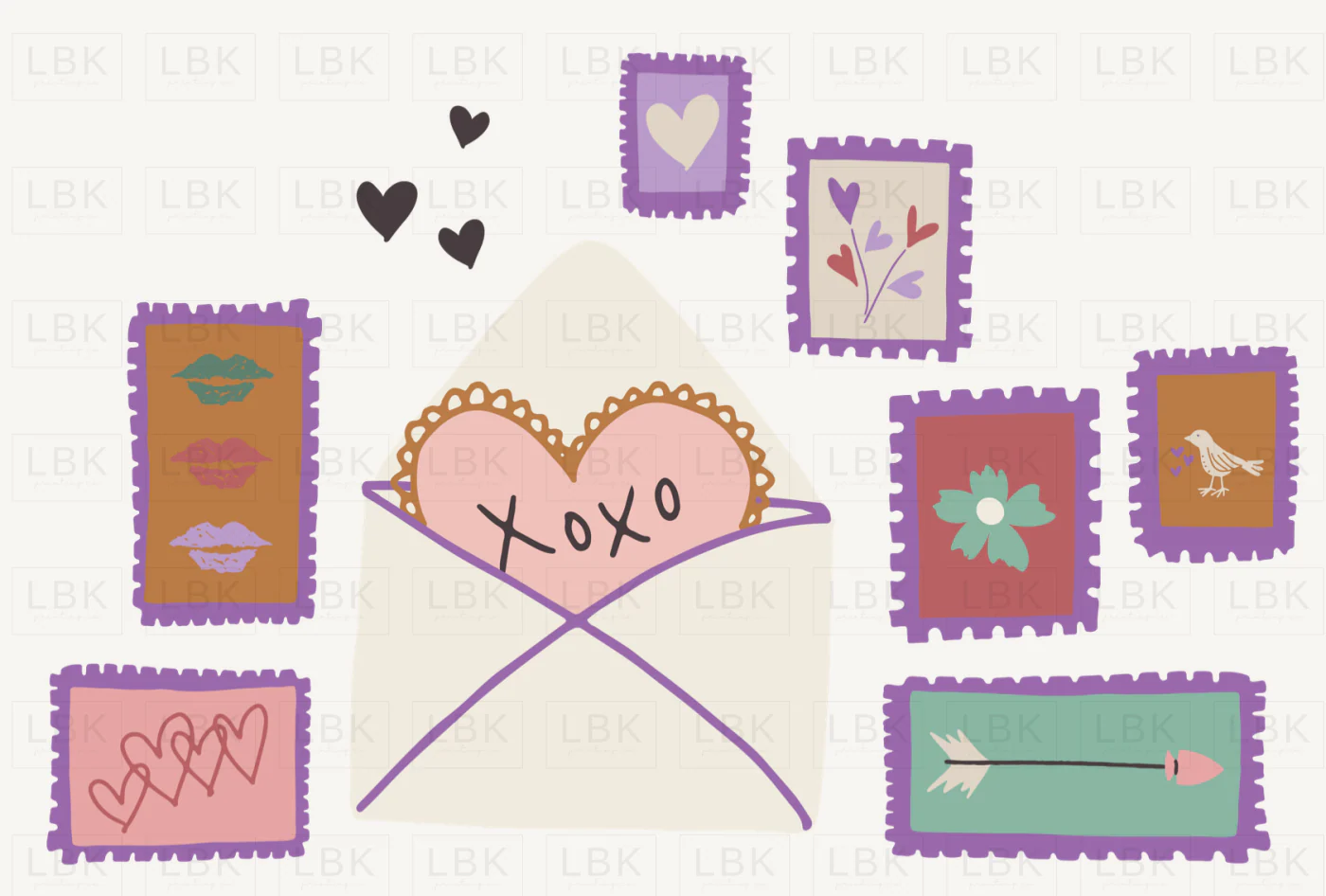 stamps Panel XOXO