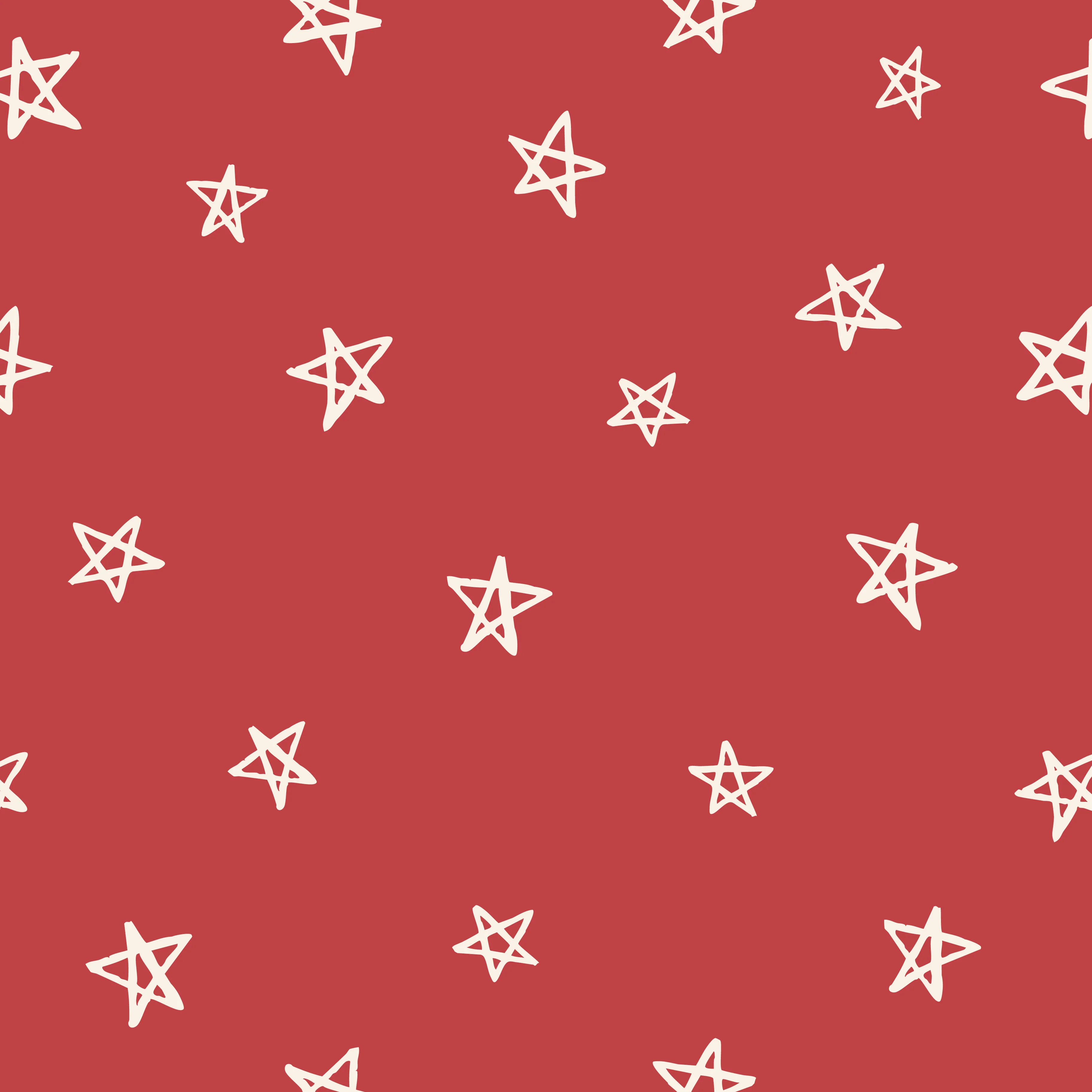 Star Scribbles Cherry Red4