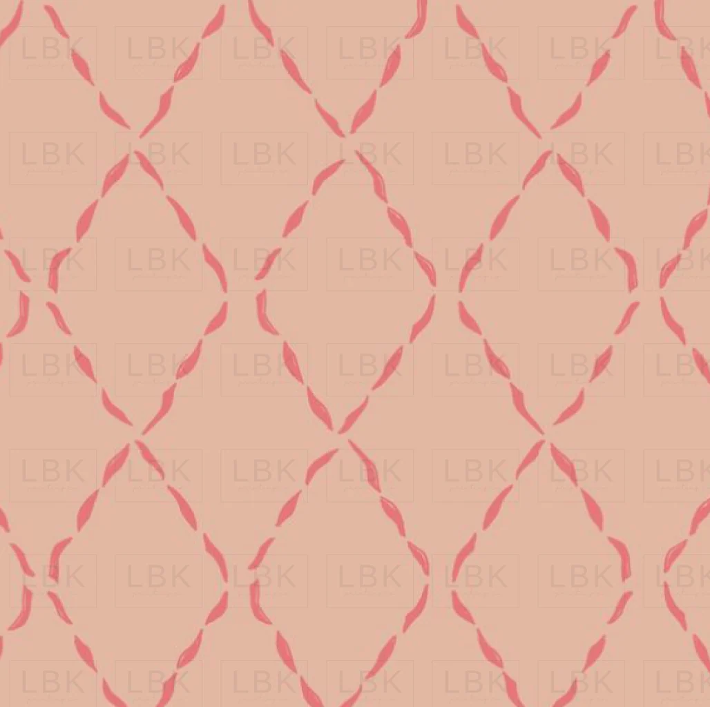 Stitched Diamond in Peachy Pink