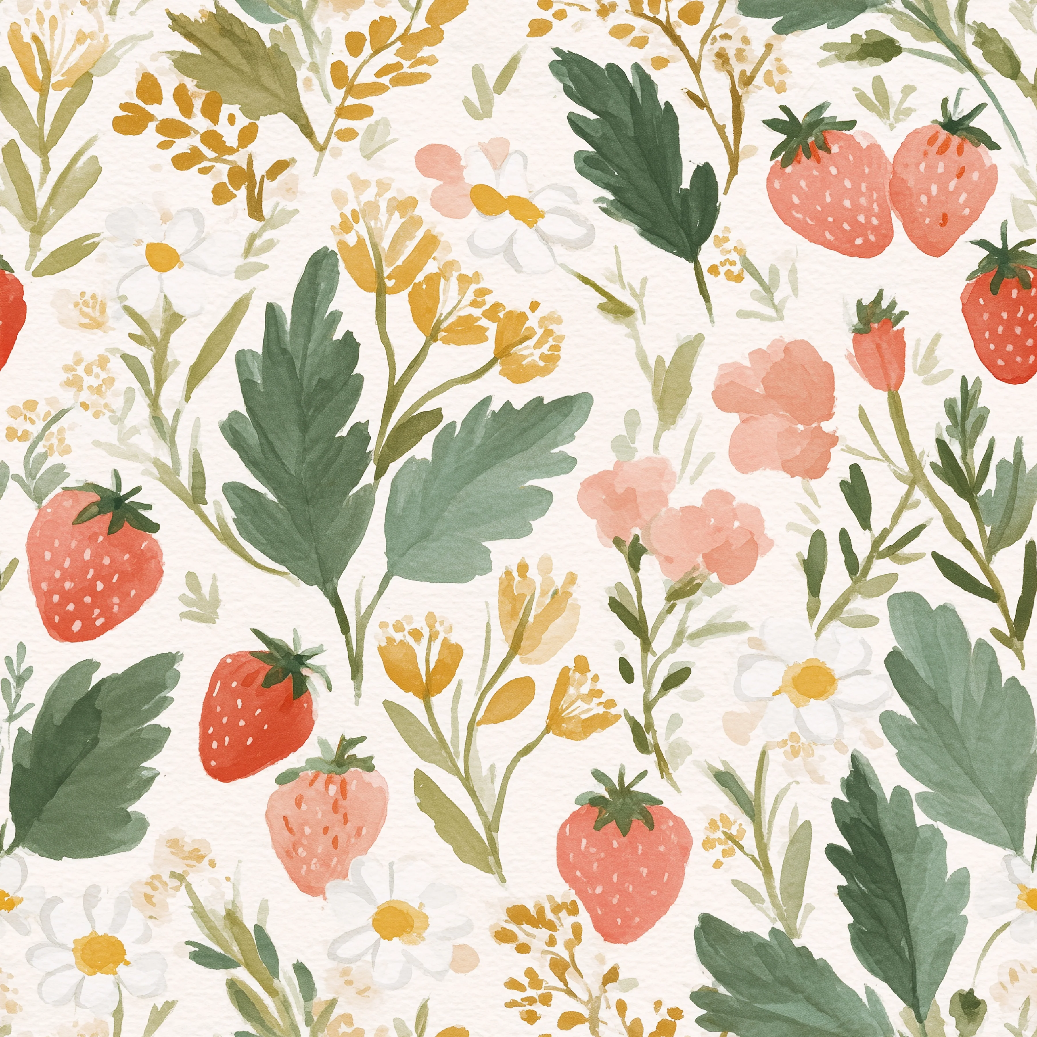 Strawberry Floral