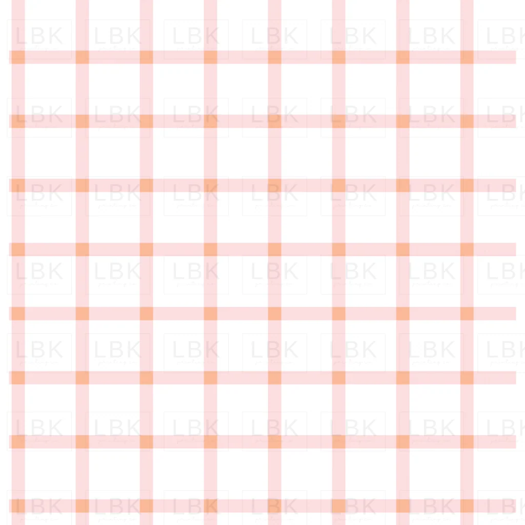 Strawberry Orange Gingham