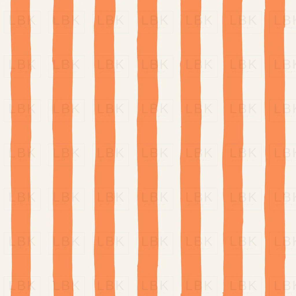 Striped Streamers in Tangerine