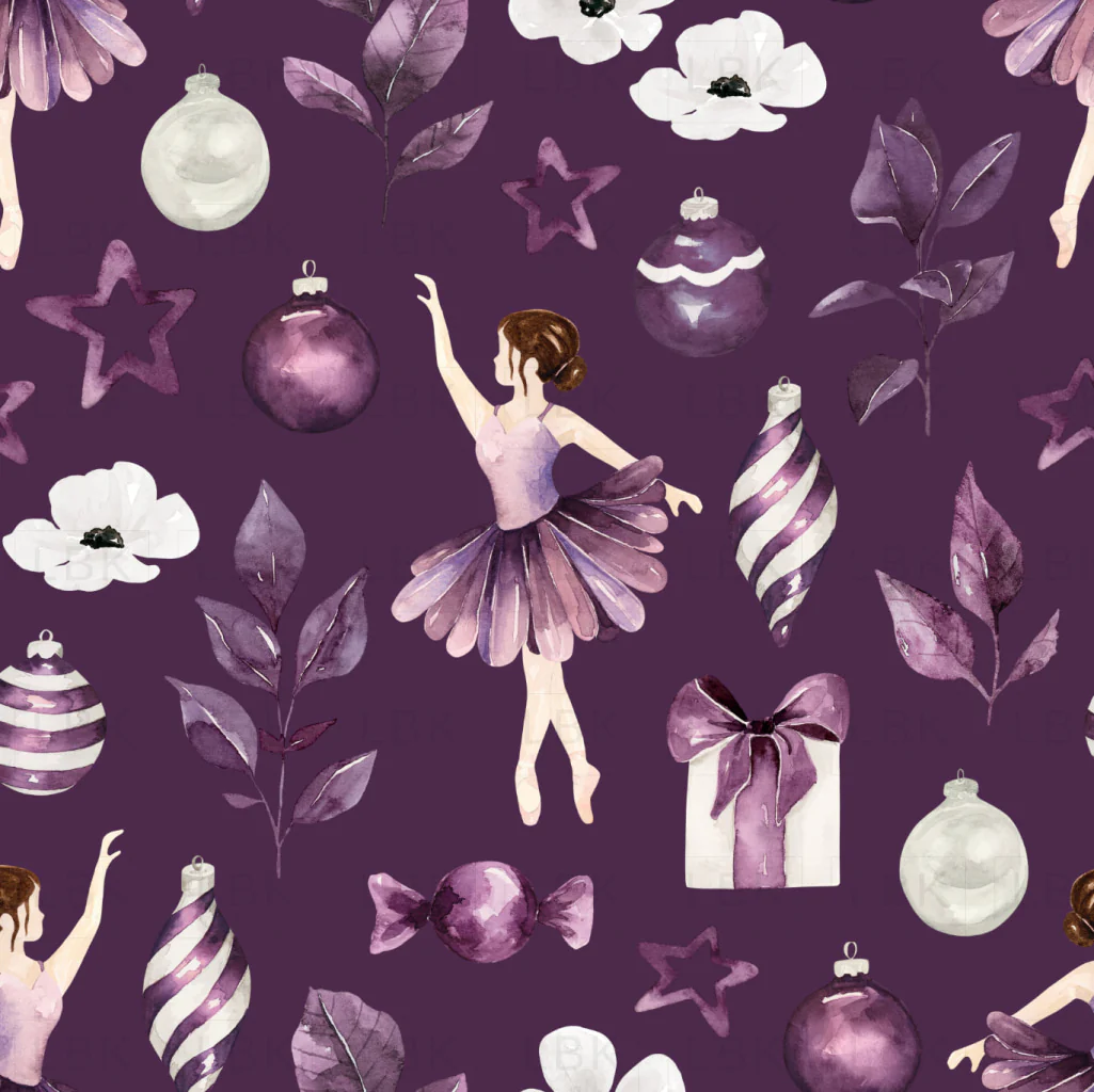 Sugar Plum Christmas Dark Purple