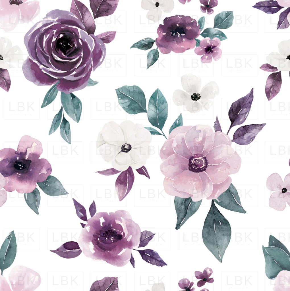 Sugar Plum Christmas Floral White