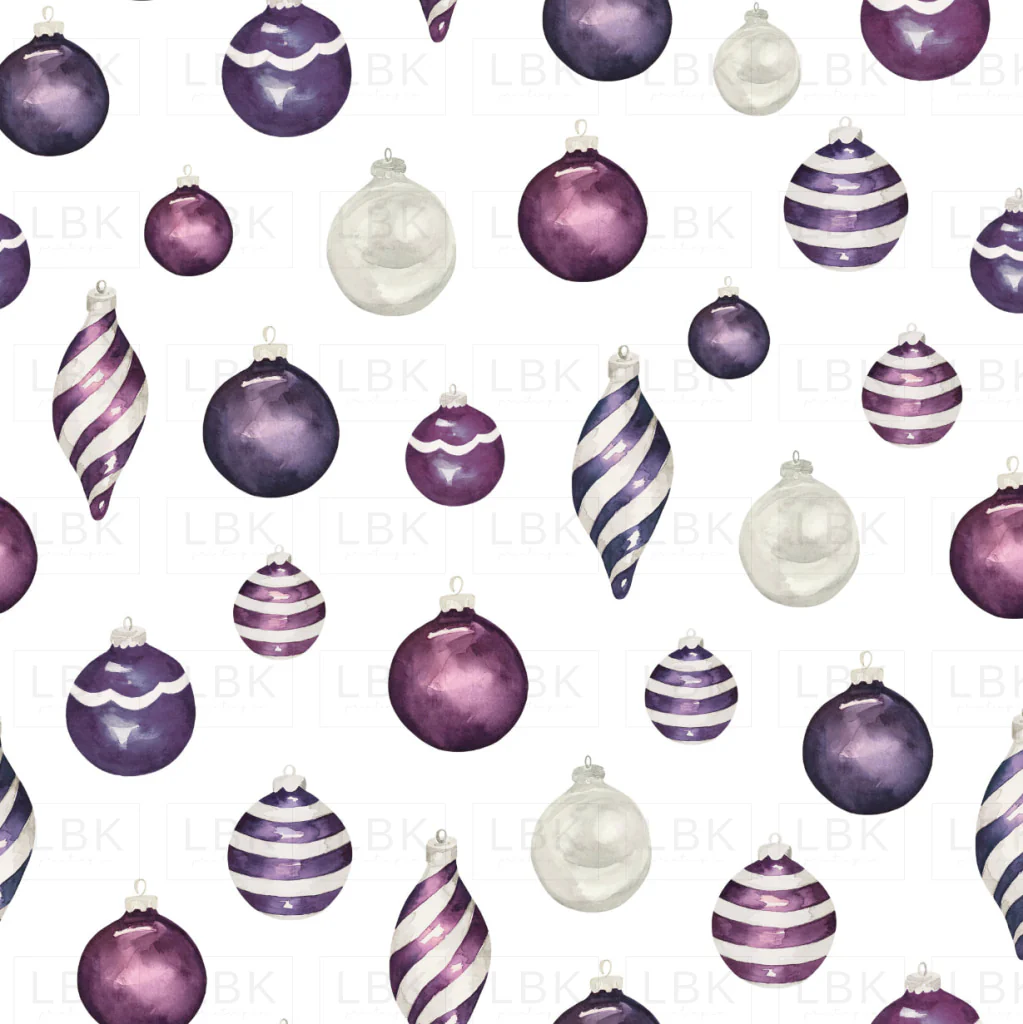 Sugar Plum Christmas Ornaments White
