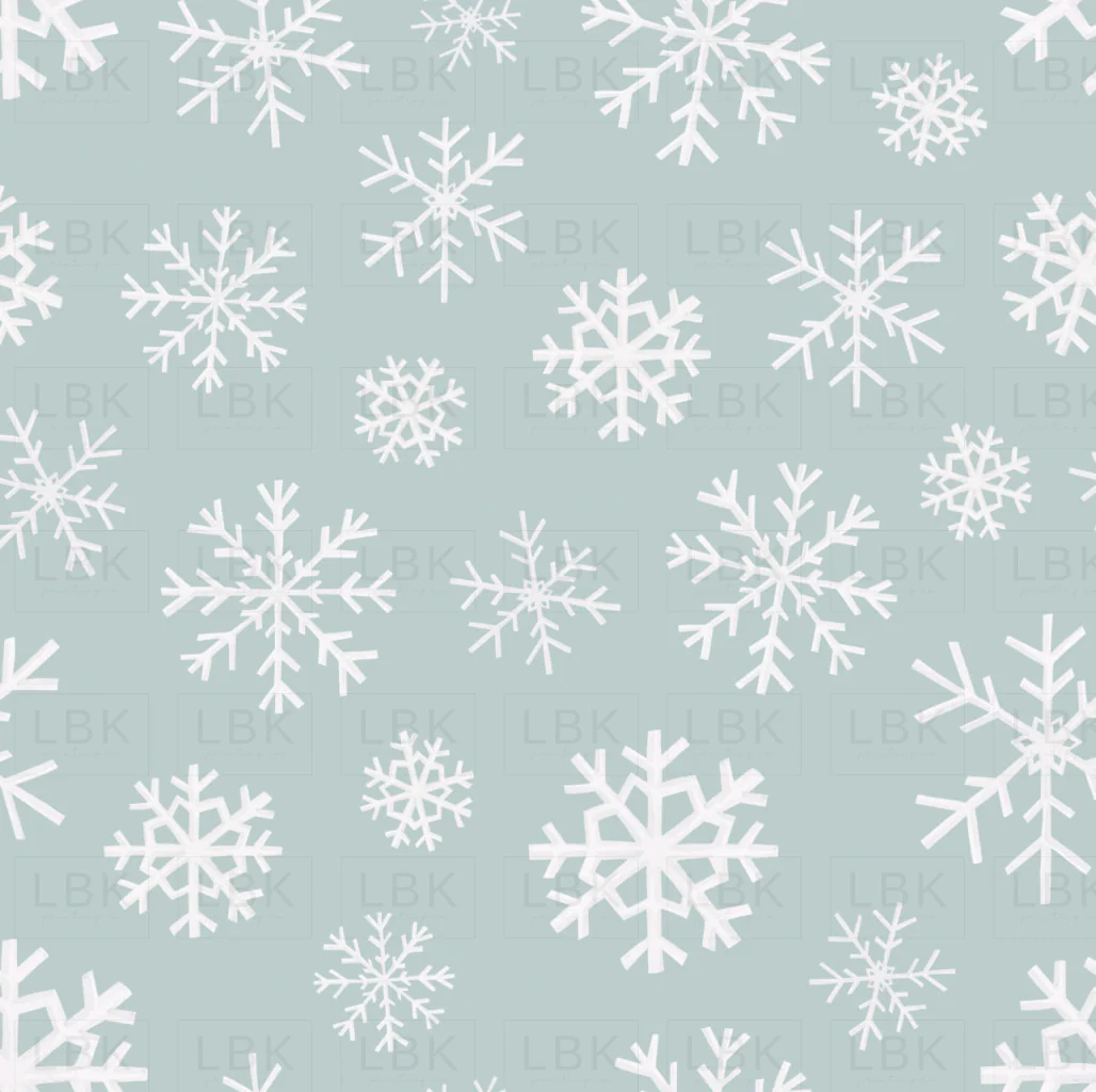 Sugar Plum Christmas Snowflakes Blue
