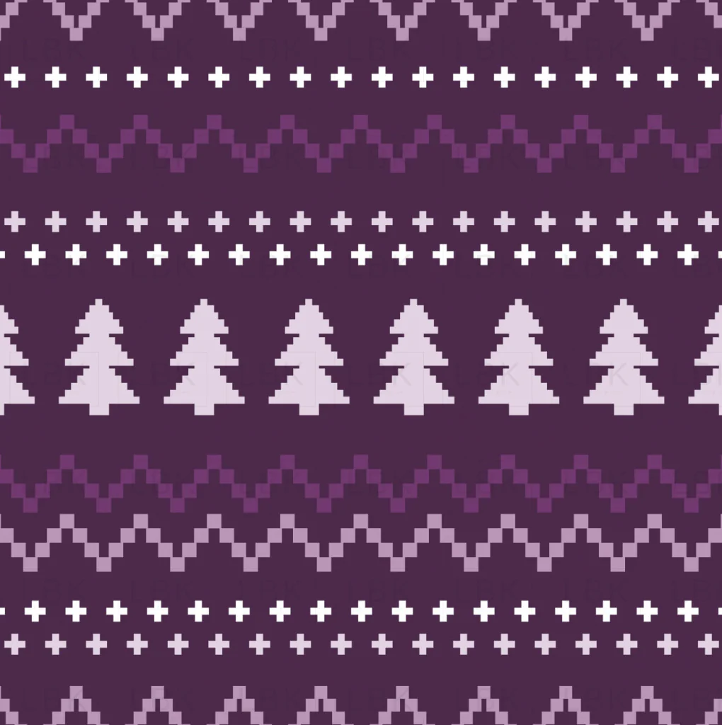 Sugar Plum Christmas Sweater Dark Purple