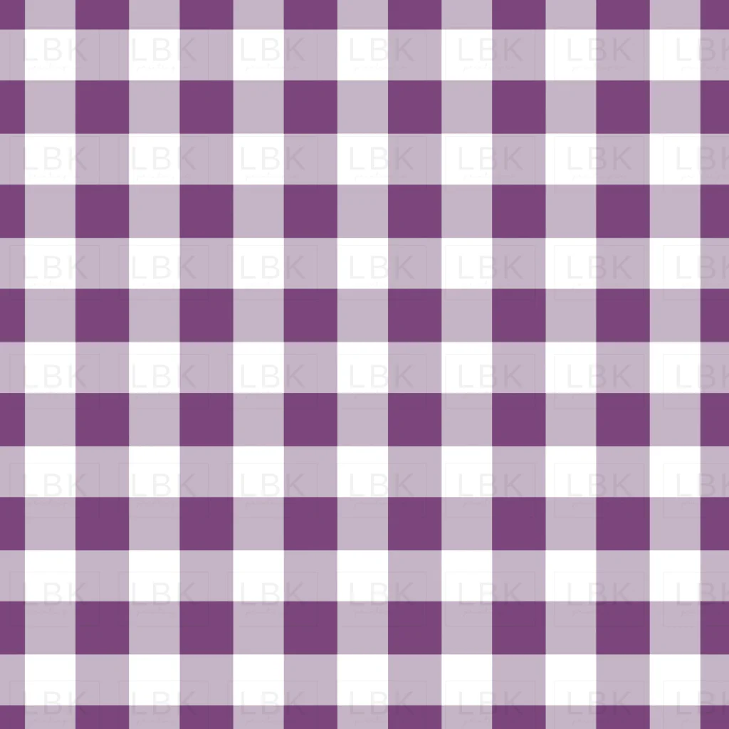 Summer Hydrangea Purple Gingham