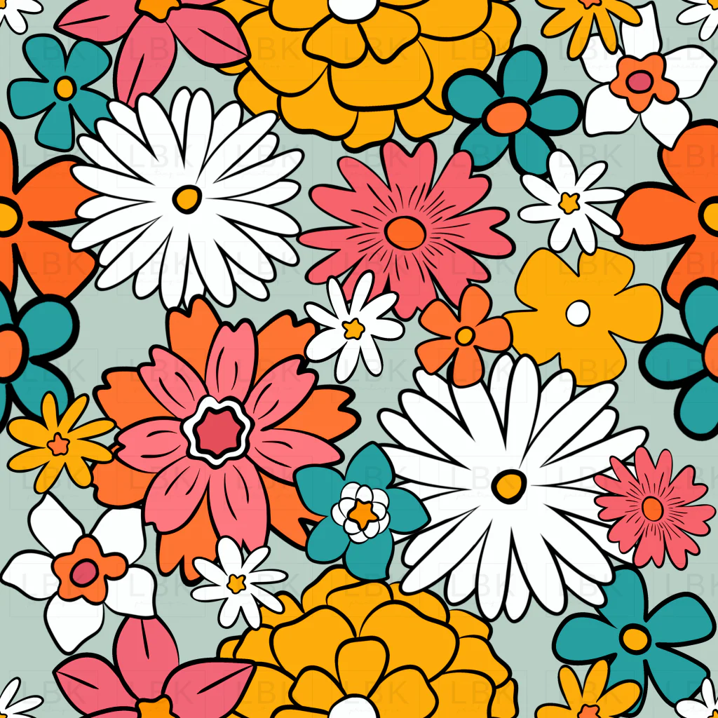 Summery Floral Blue