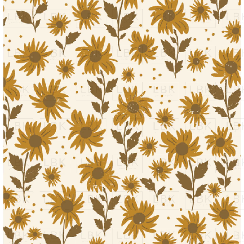 Sunflower girl in cream