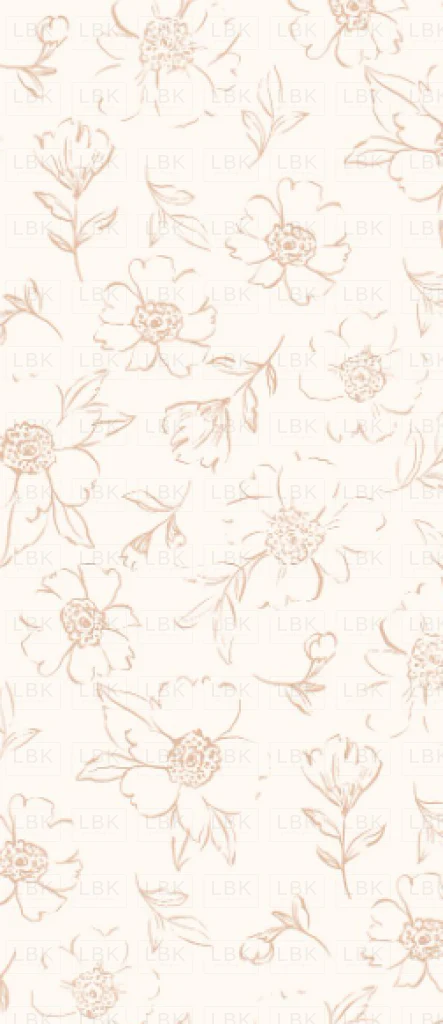 Sweet Peonies sketch in tan