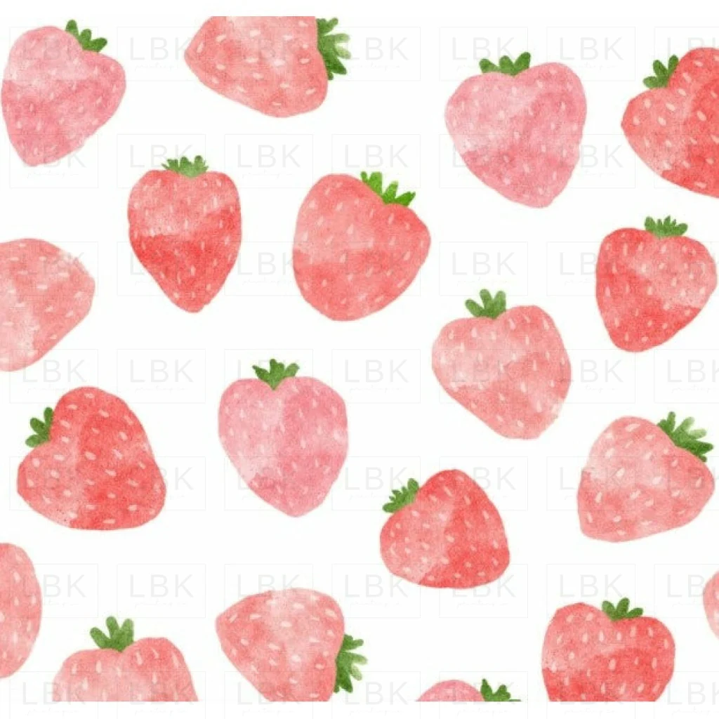 Sweet Strawberries on White