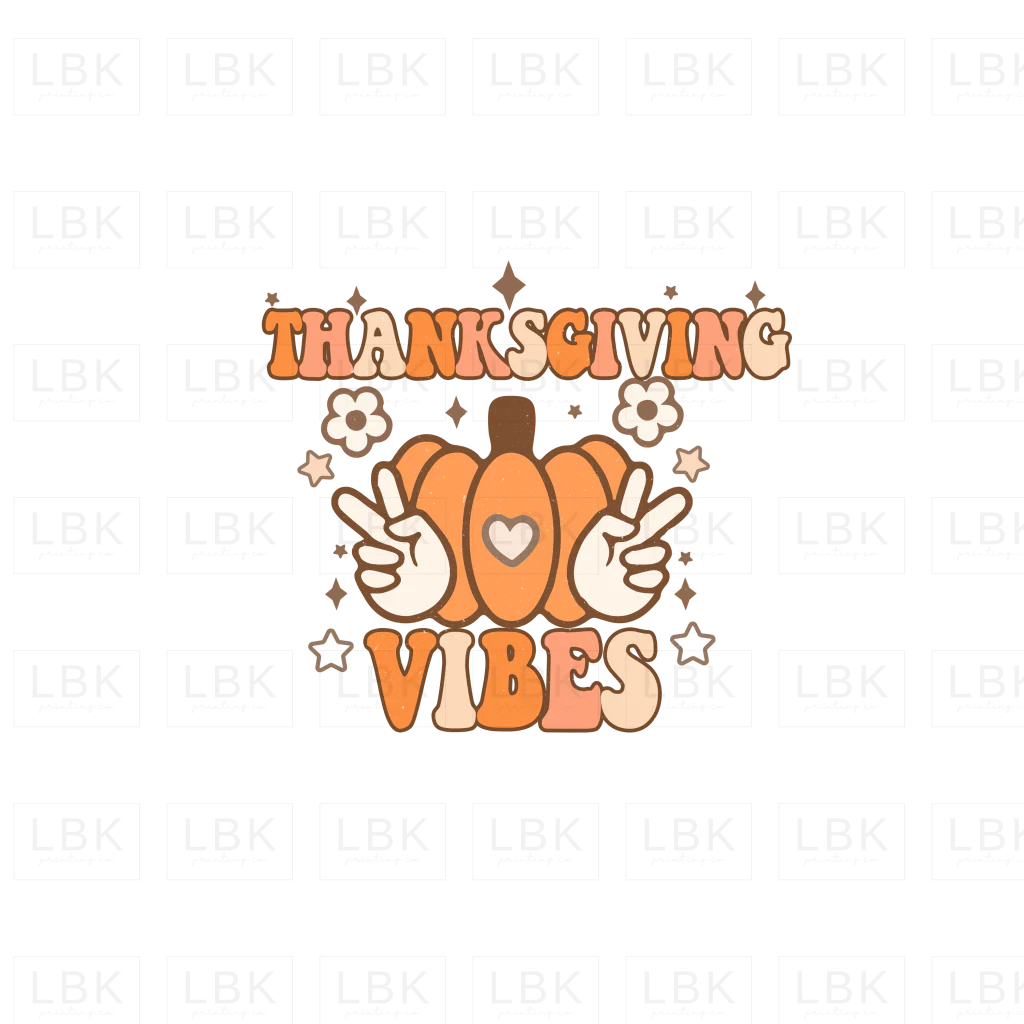 Thanksgiving Vibes - Peace Pumpkin- DTF