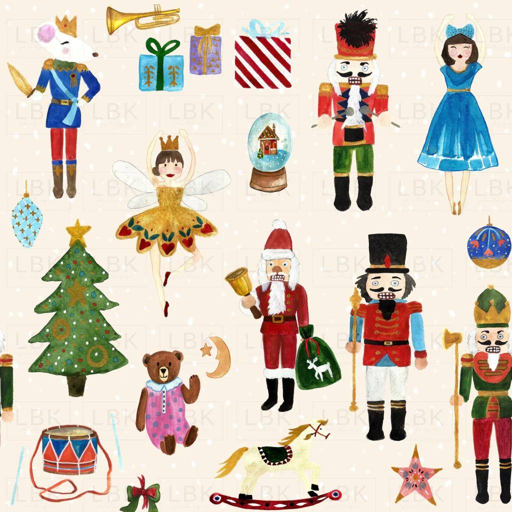 The Nutcracker on Cream Snowfall