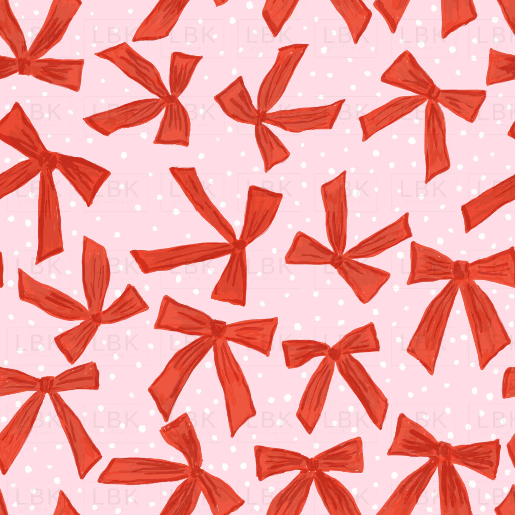 Tinsel Bows-Pink
