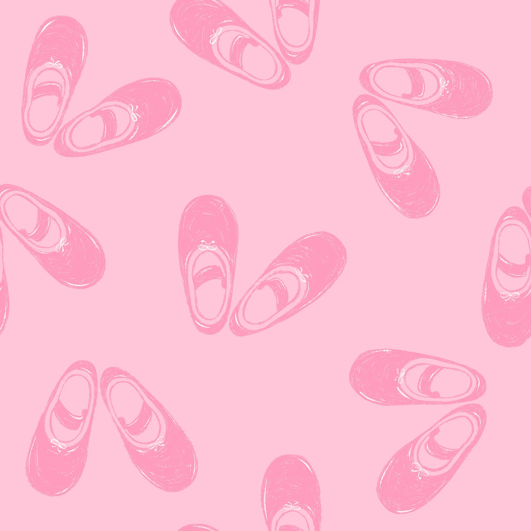 Tossed Ballet Slippers Carnation Pink and Flushing Pink6
