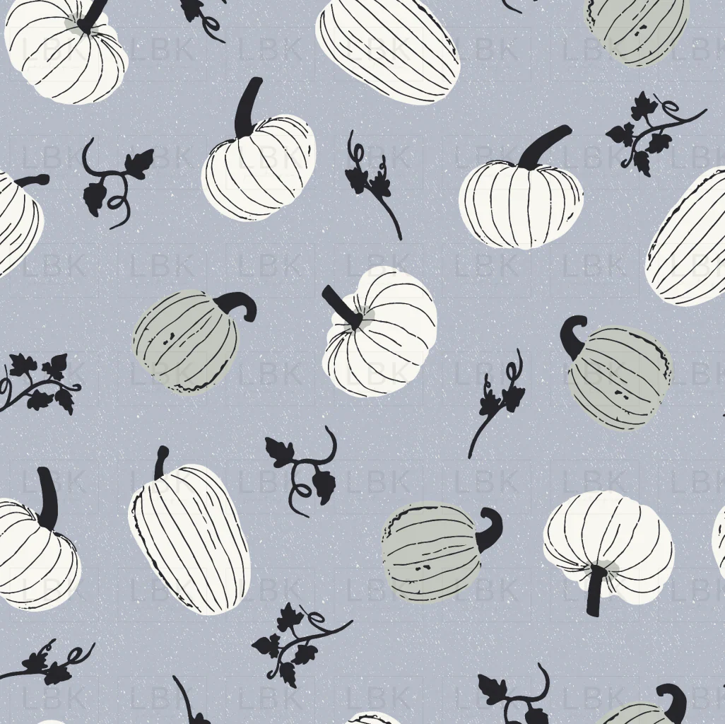 TOSSED PUMPKINS IN BABY BLUE