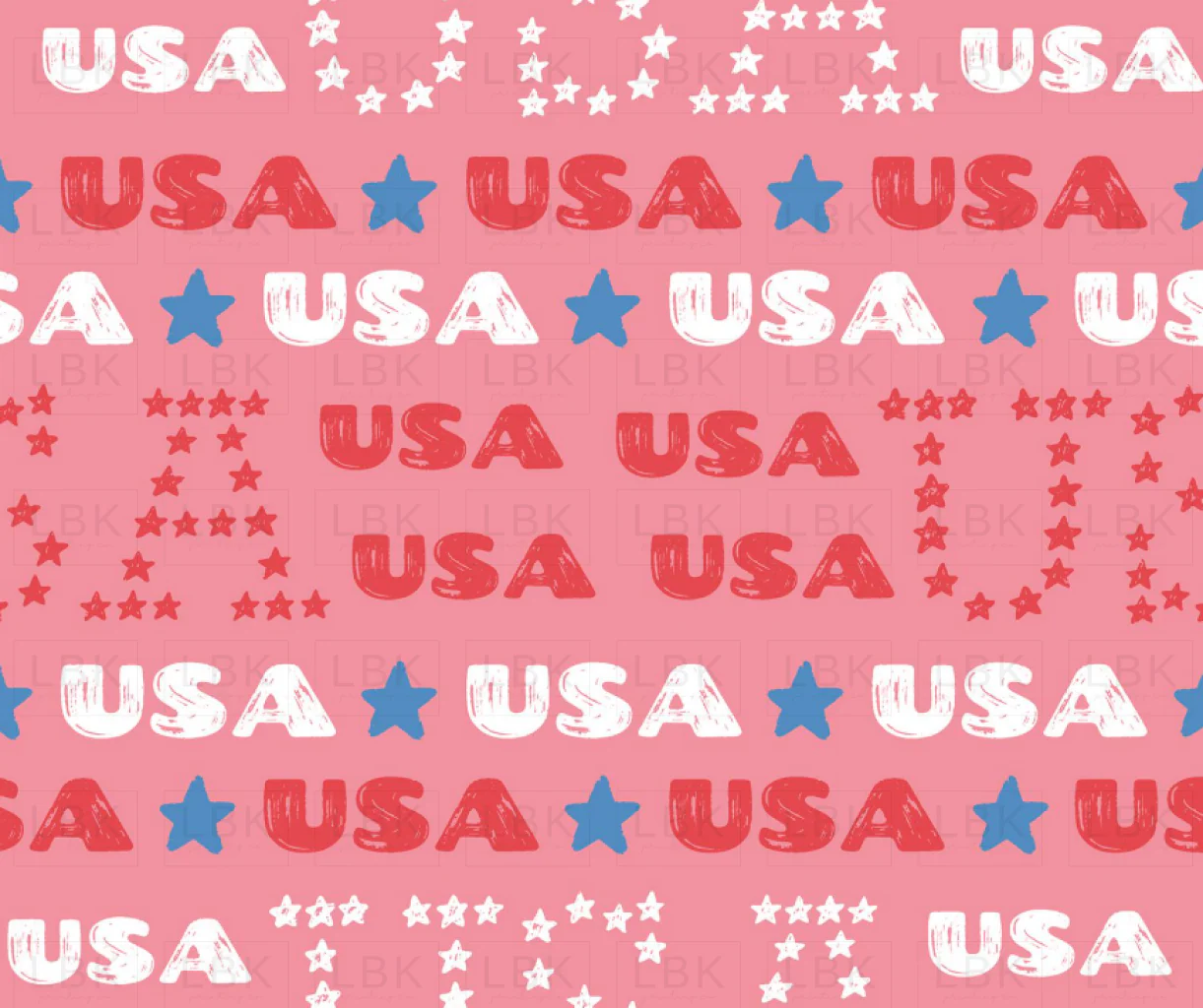 USA Flamingo Pink and Poppy Red