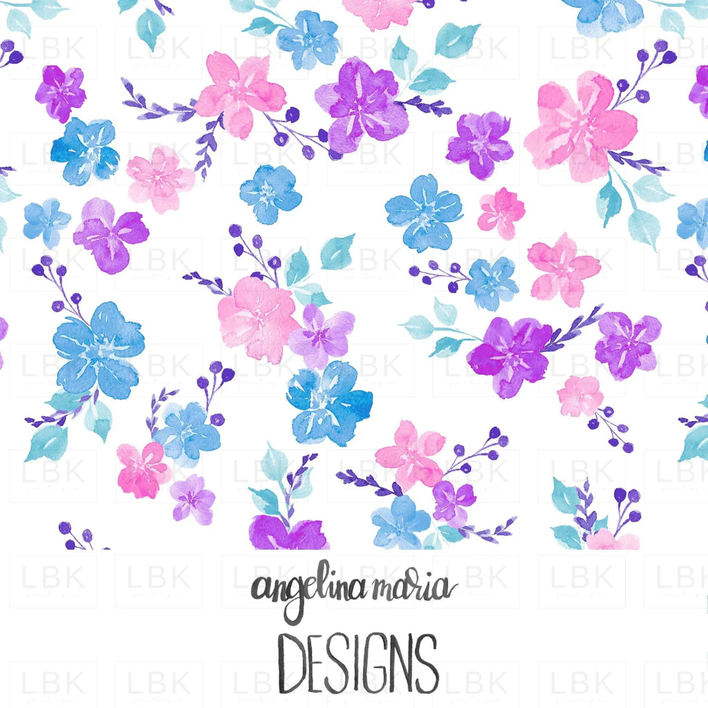 Vibrant Mermaid Floral.
