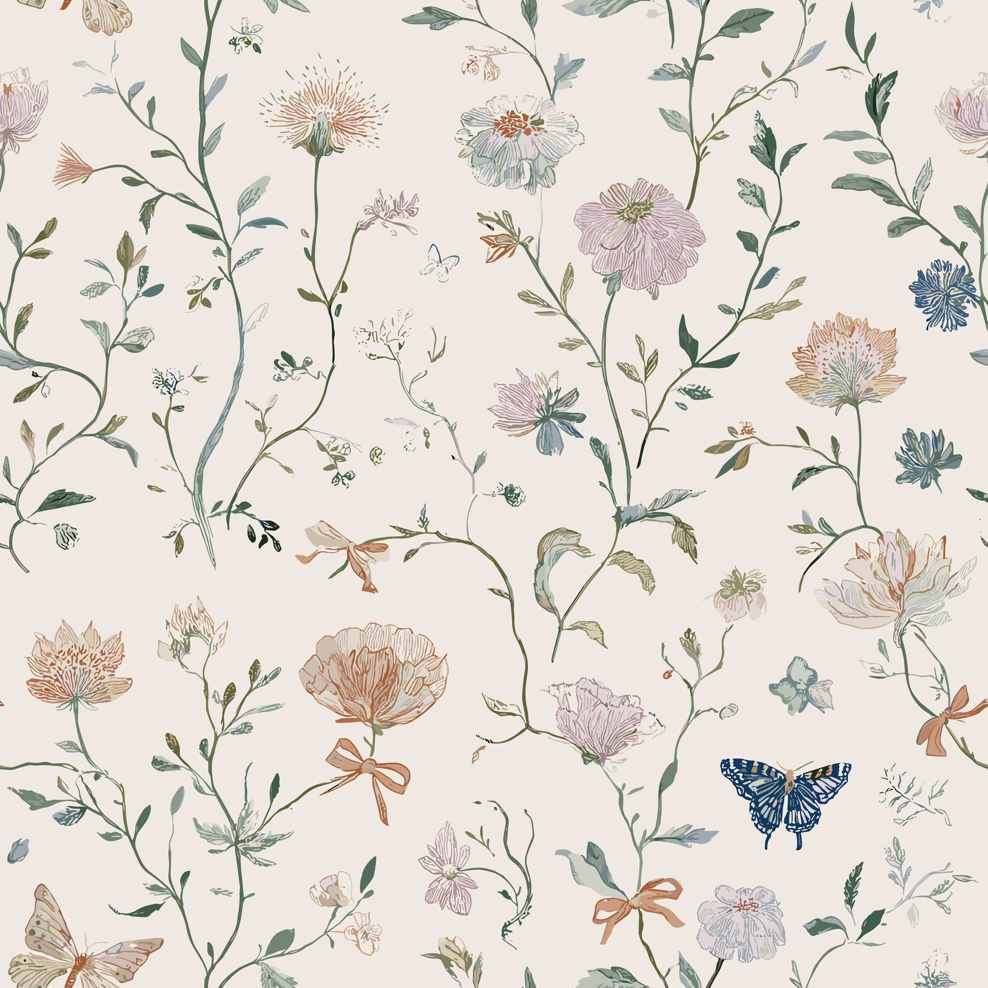 Vintage Butterfly Floral Mother's Day