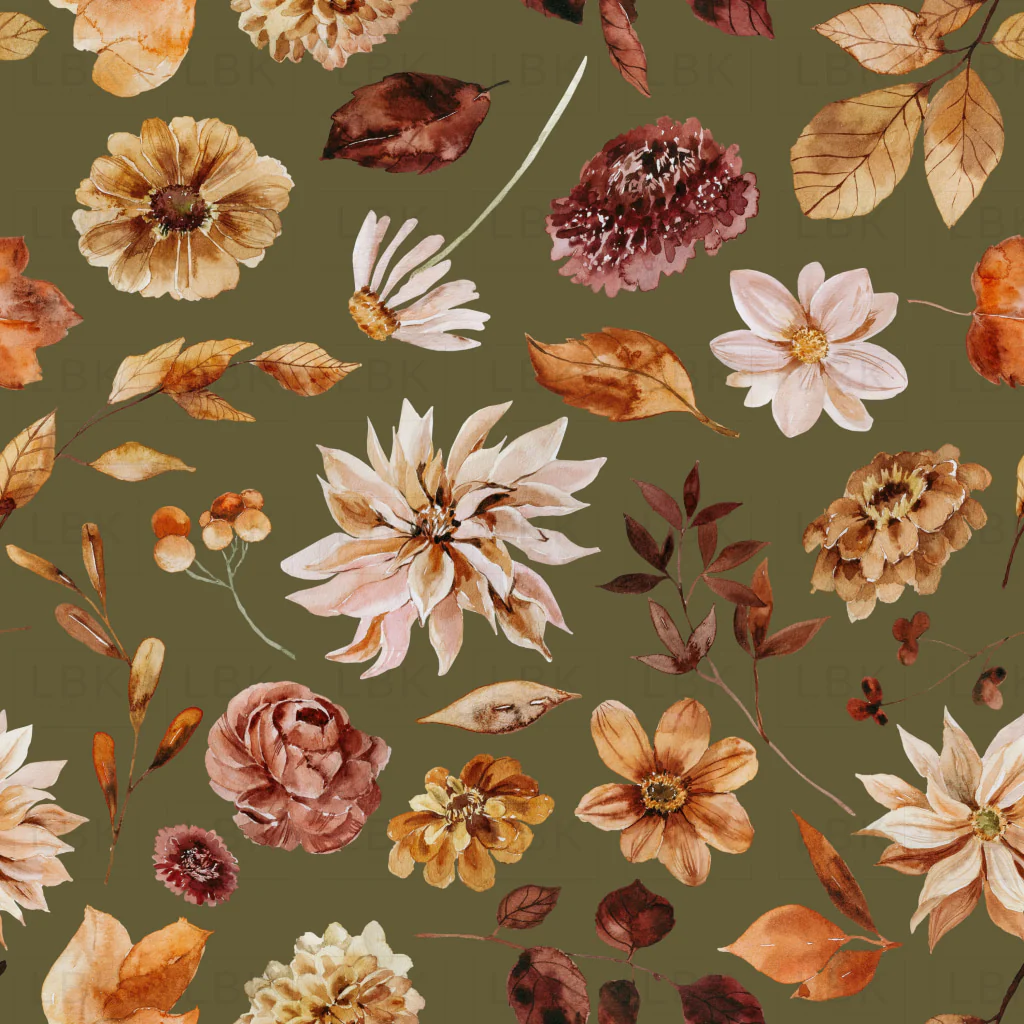 Vintage Fall Floral on mossy oak