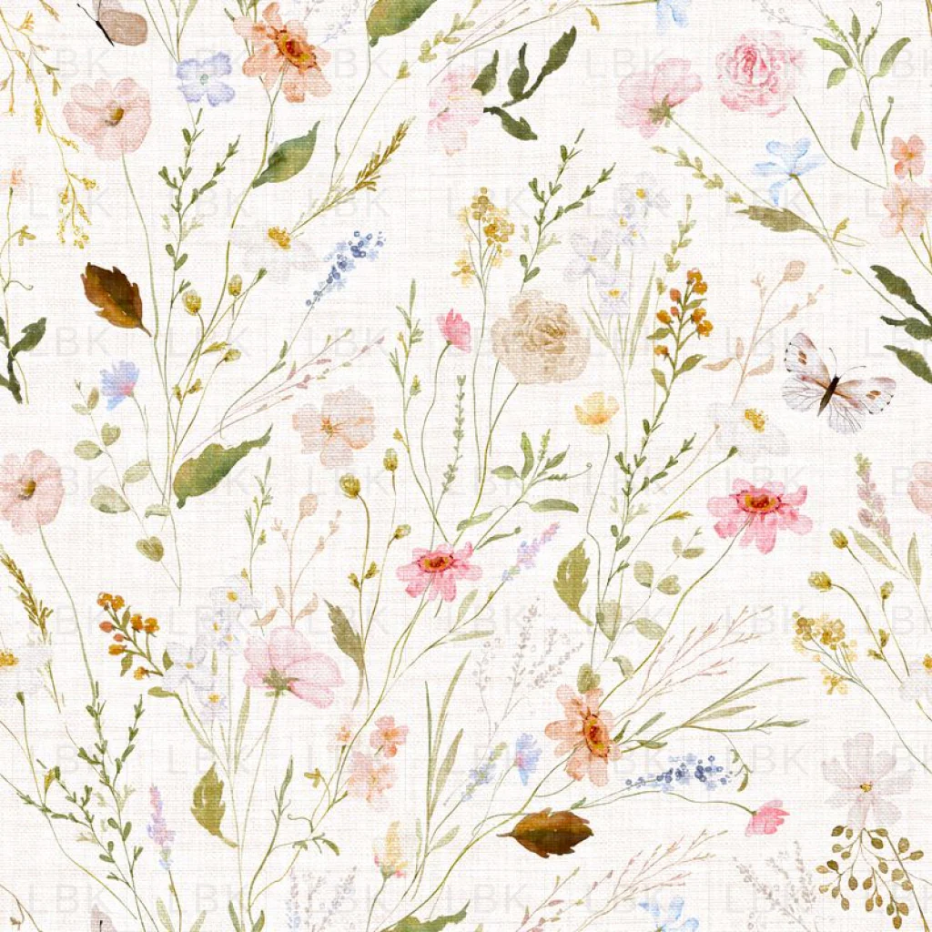 Vintage Floral Fields and Weeds