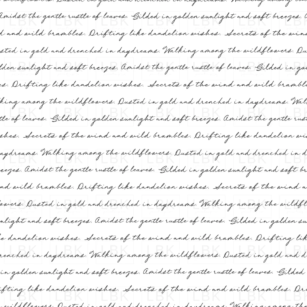 Vintage Script White