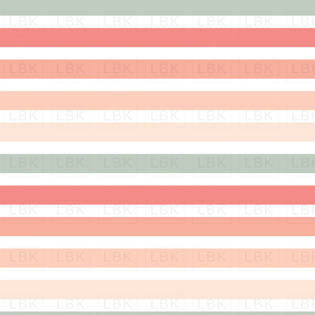 Vintage Spring Pink Blue Stripes