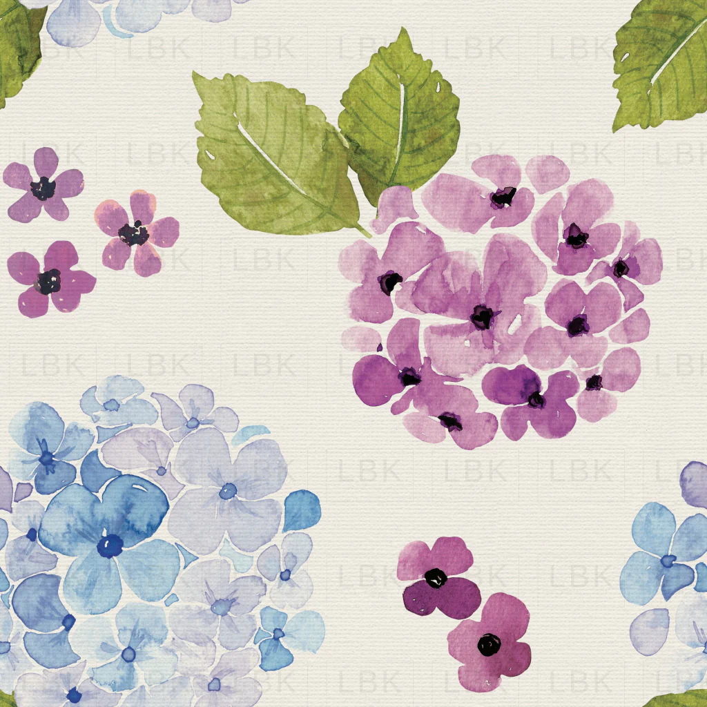 Vintage Summer Hydrangea Floral with Texture